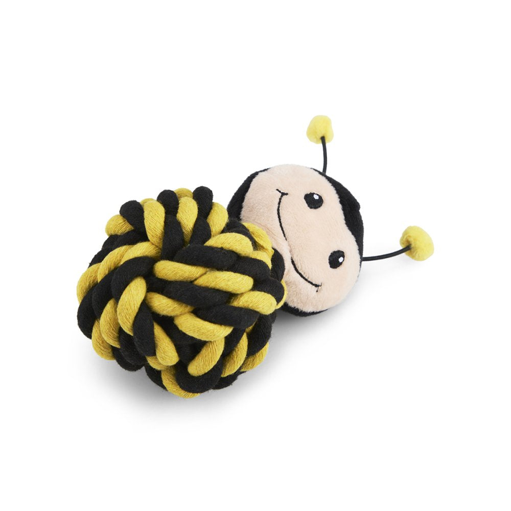 PETFACE BUDDIES BERT BEE ROPE BALL DOG TOY