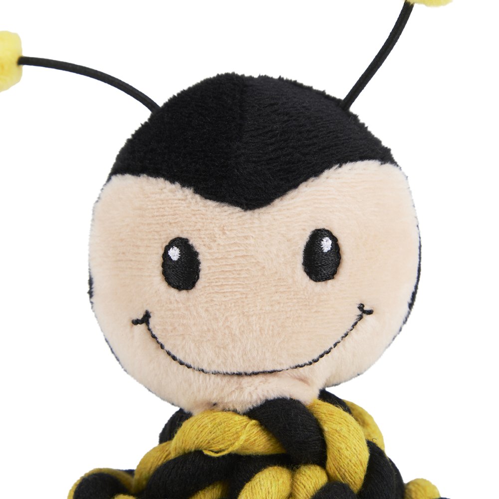 PETFACE BUDDIES BERT BEE ROPE BALL DOG TOY