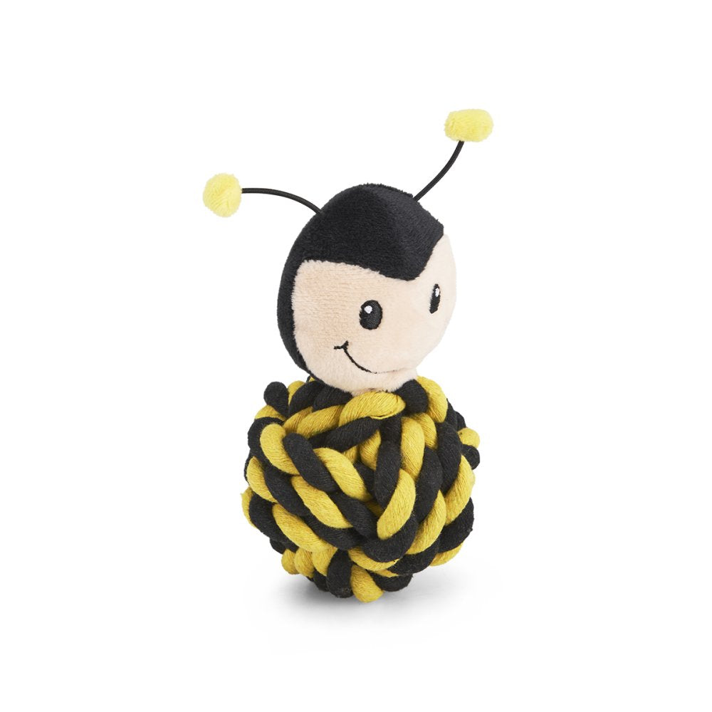 PETFACE BUDDIES BERT BEE ROPE BALL DOG TOY