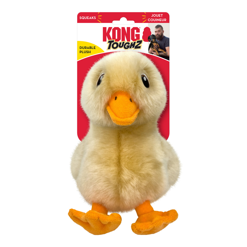 KONG Toughz Duck Squeaky Dog Toy Medium