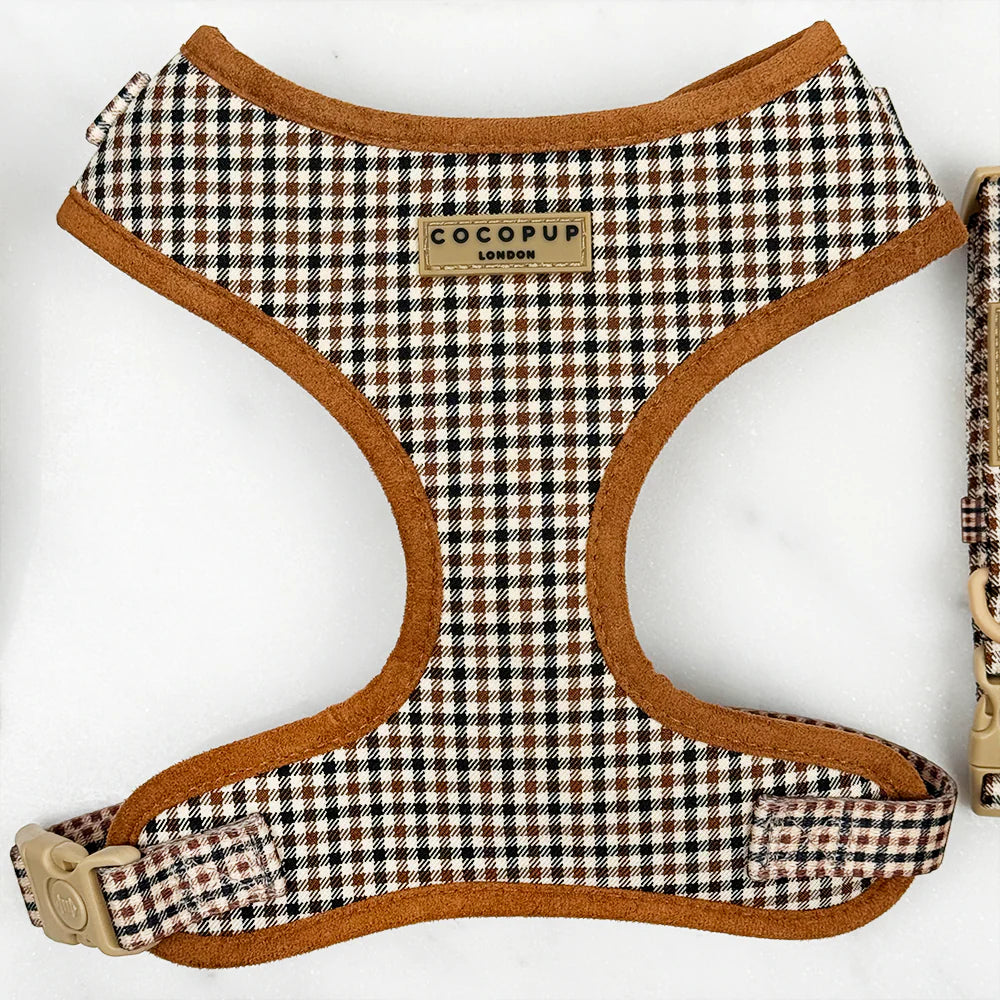 COCOPUP HERITAGE CHECK ADJUSTABLE NECK HARNESS