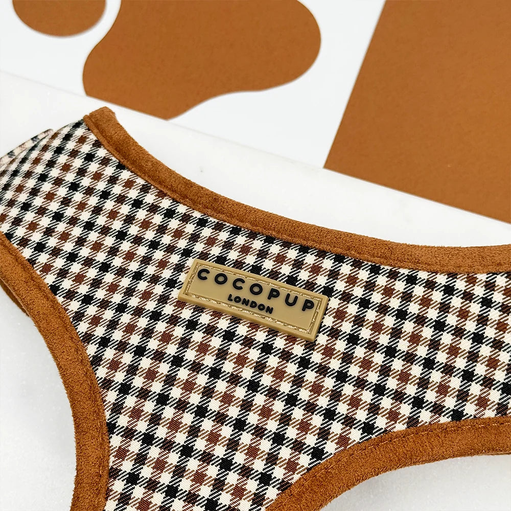 COCOPUP HERITAGE CHECK ADJUSTABLE NECK HARNESS